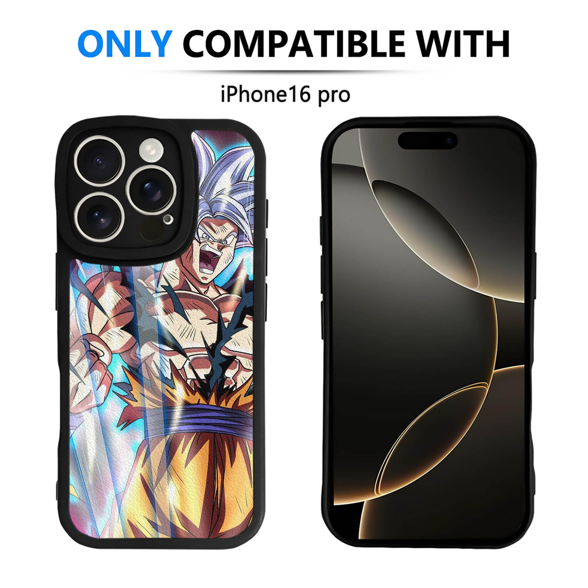 （画像用） ドラゴンボール DRAGON BALL 【iPhone 16シリーズ対応】シリコンスマホケース（レザー調） 材質：シリコン